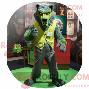 Mascot character of a Green...