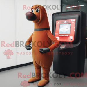 Mascot character of a Rust...