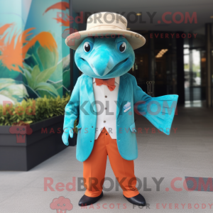 Mascot karakter van een...