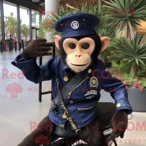 Mascot character of a Navy...
