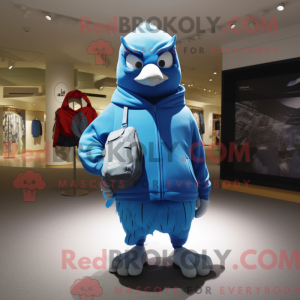 Maskotkarakter z Cyan Blue...