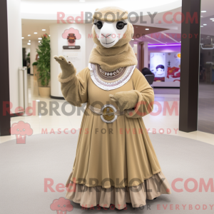 Mascot karakter van een Tan...