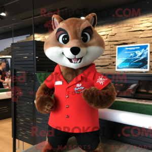 Mascot character of a Red...