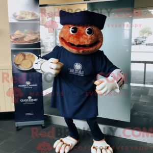 Mascot character of a Navy...