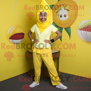 Mascot character of a Lemon...