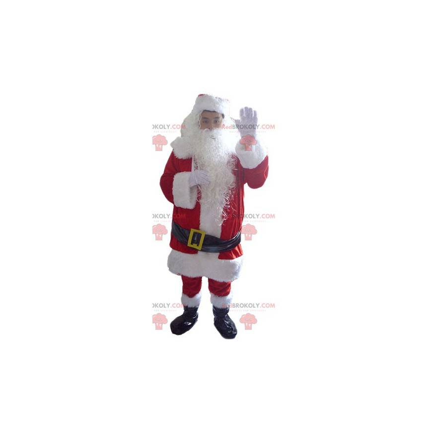 Julemanden kostume med skæg og alt tilbehør - Redbrokoly.com