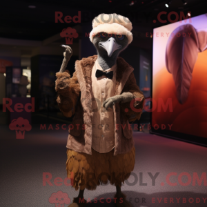 Mascot character of a Brown...