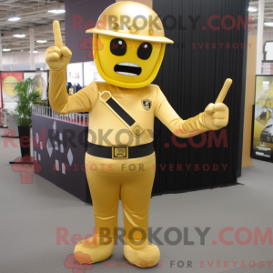 Mascot character of a Gold...
