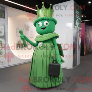 Mascot character of a Green...