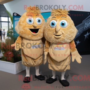Mascot karakter van een Tan...
