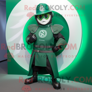 Mascot character of a Green...