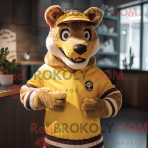 Mascottekarakter van een...