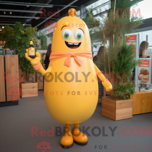 Mascot character of a Peach...
