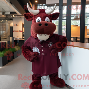 Postava maskota Maroon Zebu...