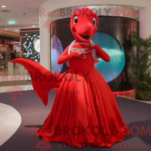 Mascot character of a Red...