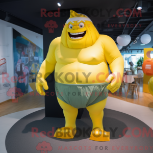 Mascottefiguur van een...