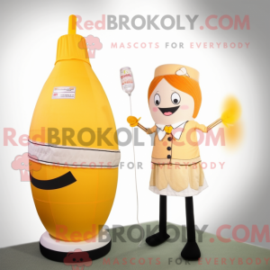 Mascottefiguur van een...