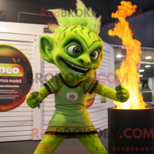 Mascot character of a Lime...