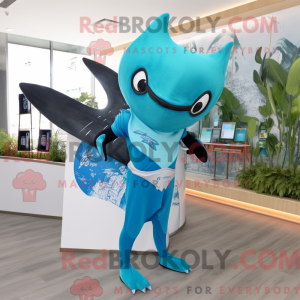 Mascottefiguur van een...
