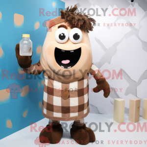 Mascot character of a Brown...