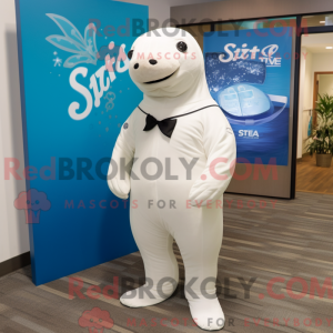 Mascot character of a White...