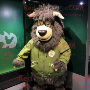 Personaje mascota de un yak...