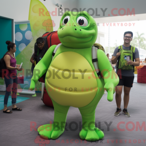 Postava maskota Lime Green...