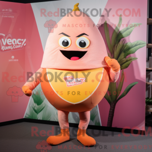 Mascot character of a Peach...