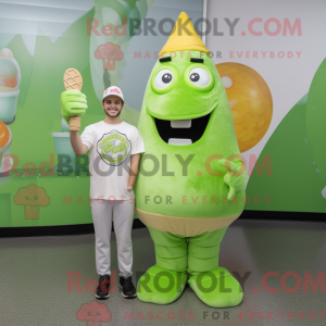 Mascot character of a Lime...
