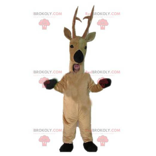 Brown reindeer deer mascot - Redbrokoly.com