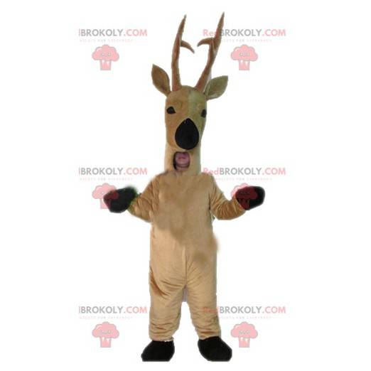 Mascotte de chevreuil de cerf de renne marron - Redbrokoly.com