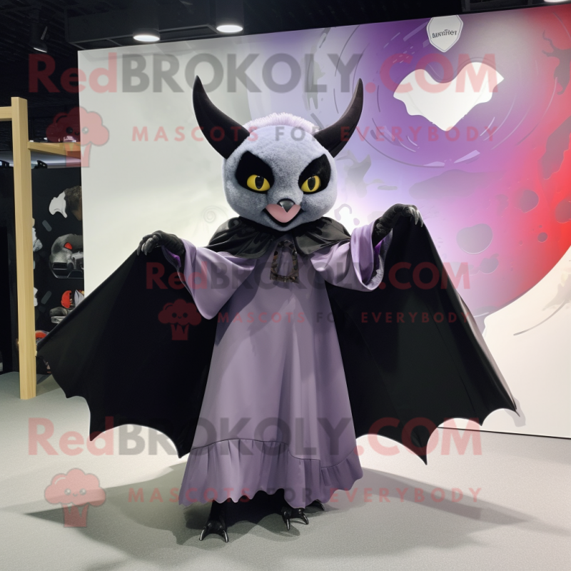 nan Bat mascot costume character dressed with a Ball Gown and Belts