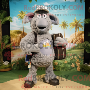 Mascot character of a Gray...