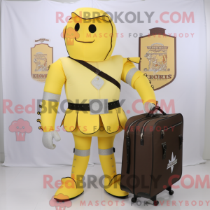 Postava maskota citrónově...