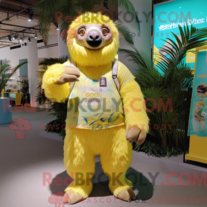 Mascot character of a Lemon...