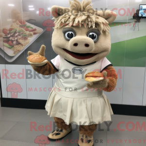 Mascottefiguur van een...