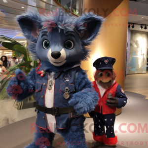 Mascot character of a Navy...