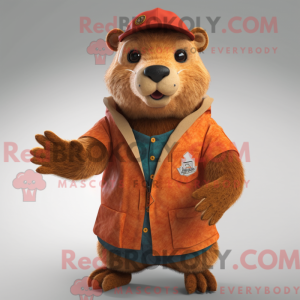 Mascot character of a Rust...