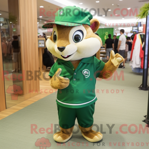 Mascot character of a Green...