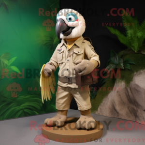 Mascot character of a Beige...