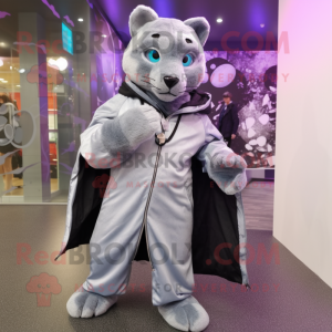 Sølv Panther maskot kostume...