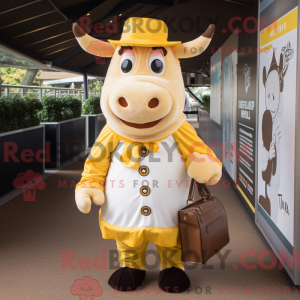 Mascottefiguur van een Gold...