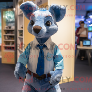 Mascot character of a Blue...