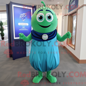 Mascot character of a Blue...