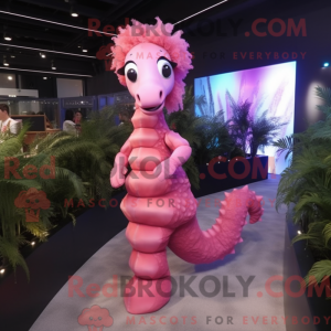 Mascot character of a Pink...