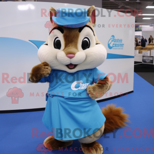 Mascot character of a Blue...