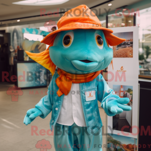 Mascottefiguur van een...