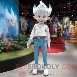 Mascot character of a White...