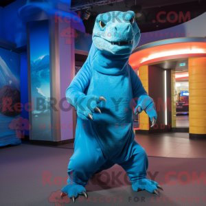 Mascot character of a Blue...