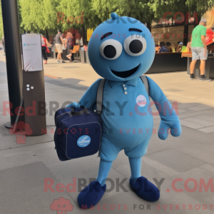 Mascot character of a Blue...
